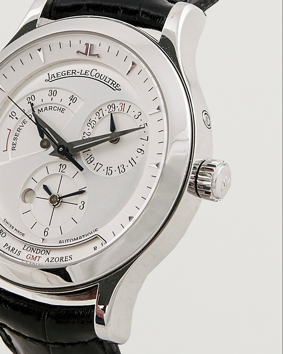 Men | Jaeger-LeCoultre Pre-Owned Master Geographic 142.8.92 Silver | Jaeger-LeCoultre Pre-Owned | Master Geographic 142.8.92 Silver