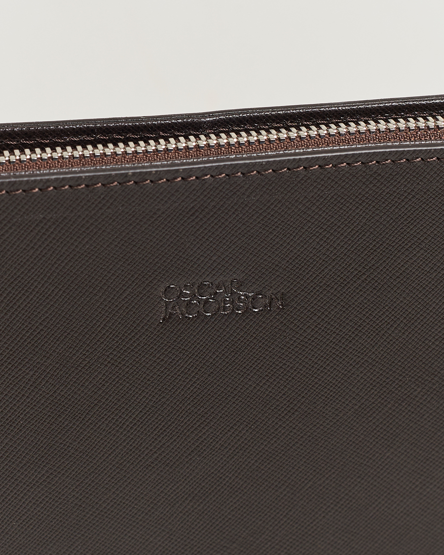 Men | Oscar Jacobson Laptop Leather Holder Forastero Brown | Oscar Jacobson | Laptop Leather Holder Forastero Brown