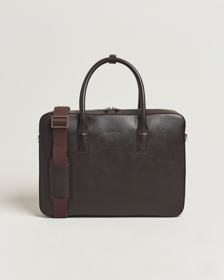 Men | Oscar Jacobson Leather Briefcase Forastero Brown | Oscar Jacobson | Leather Briefcase Forastero Brown