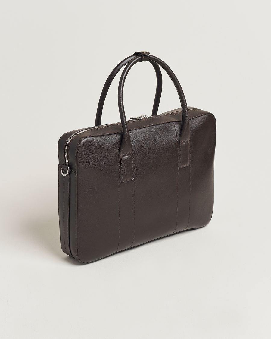 Men | Oscar Jacobson Leather Briefcase Forastero Brown | Oscar Jacobson | Leather Briefcase Forastero Brown
