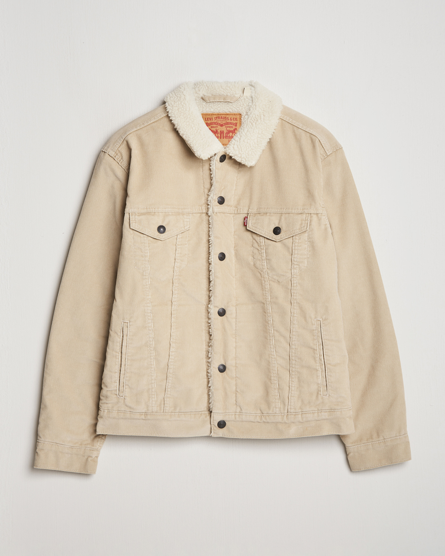 Men | Coats & Jackets | Levi's | Type III Sherpa Trucker Fields Of Rye Cord