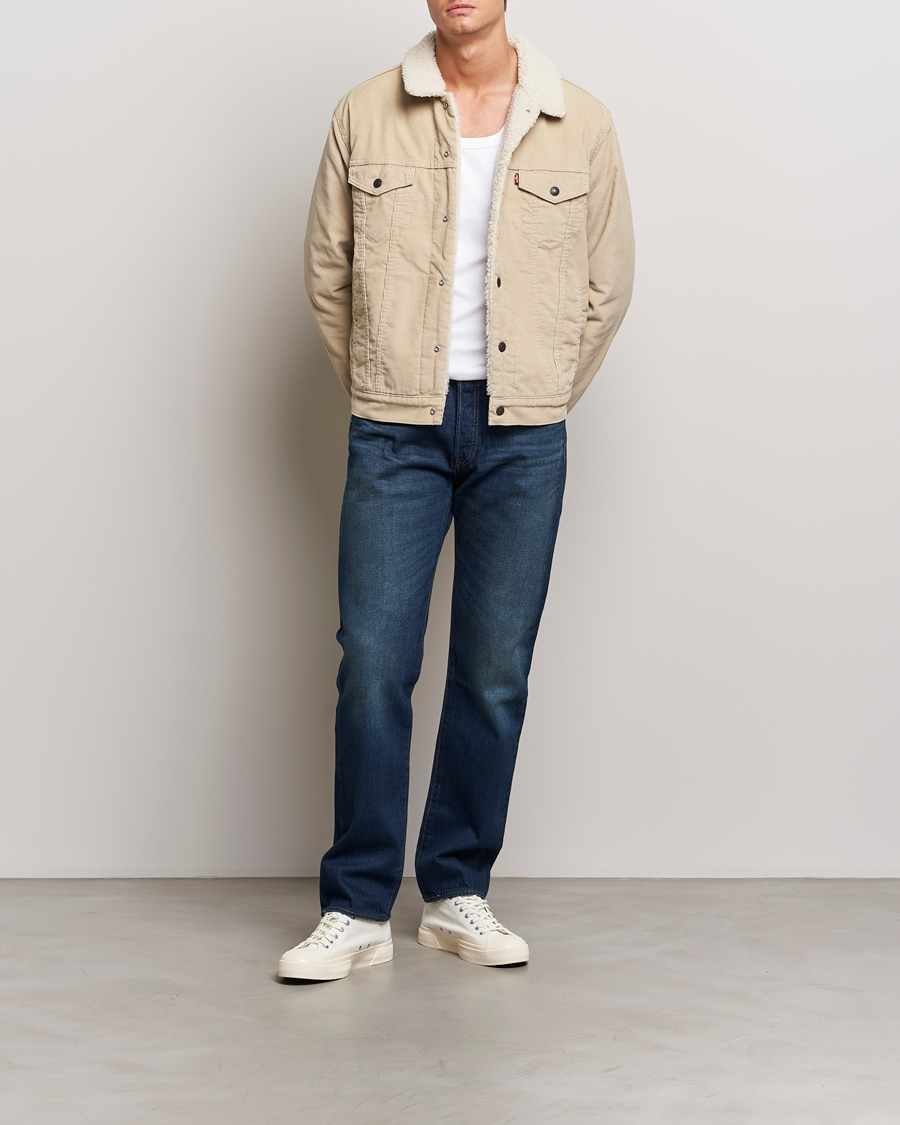 Men | Coats & Jackets | Levi's | Type III Sherpa Trucker Fields Of Rye Cord