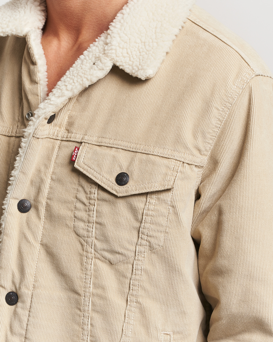 Men | Coats & Jackets | Levi's | Type III Sherpa Trucker Fields Of Rye Cord