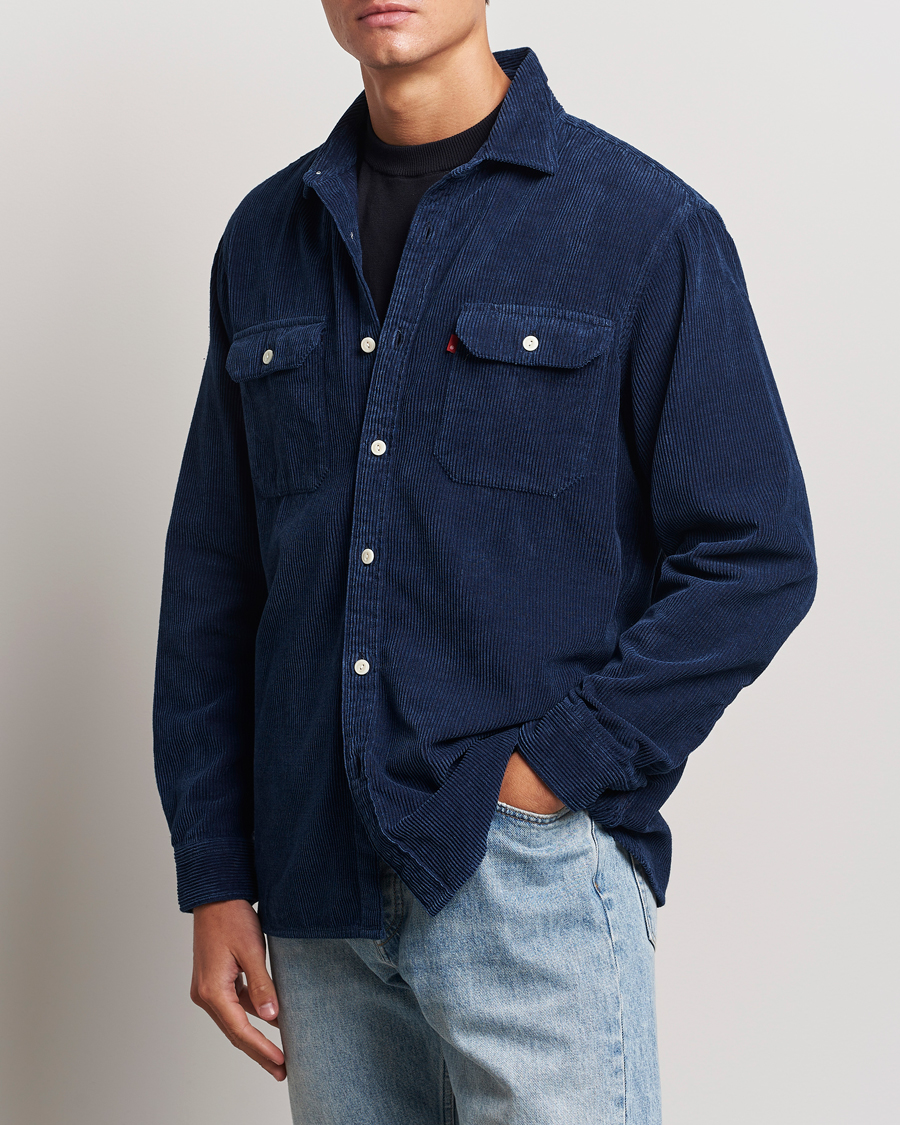 Men | Shirts | Levi's | Jackson Corduroy Worker Shirt Enzo Vintage Indigo
