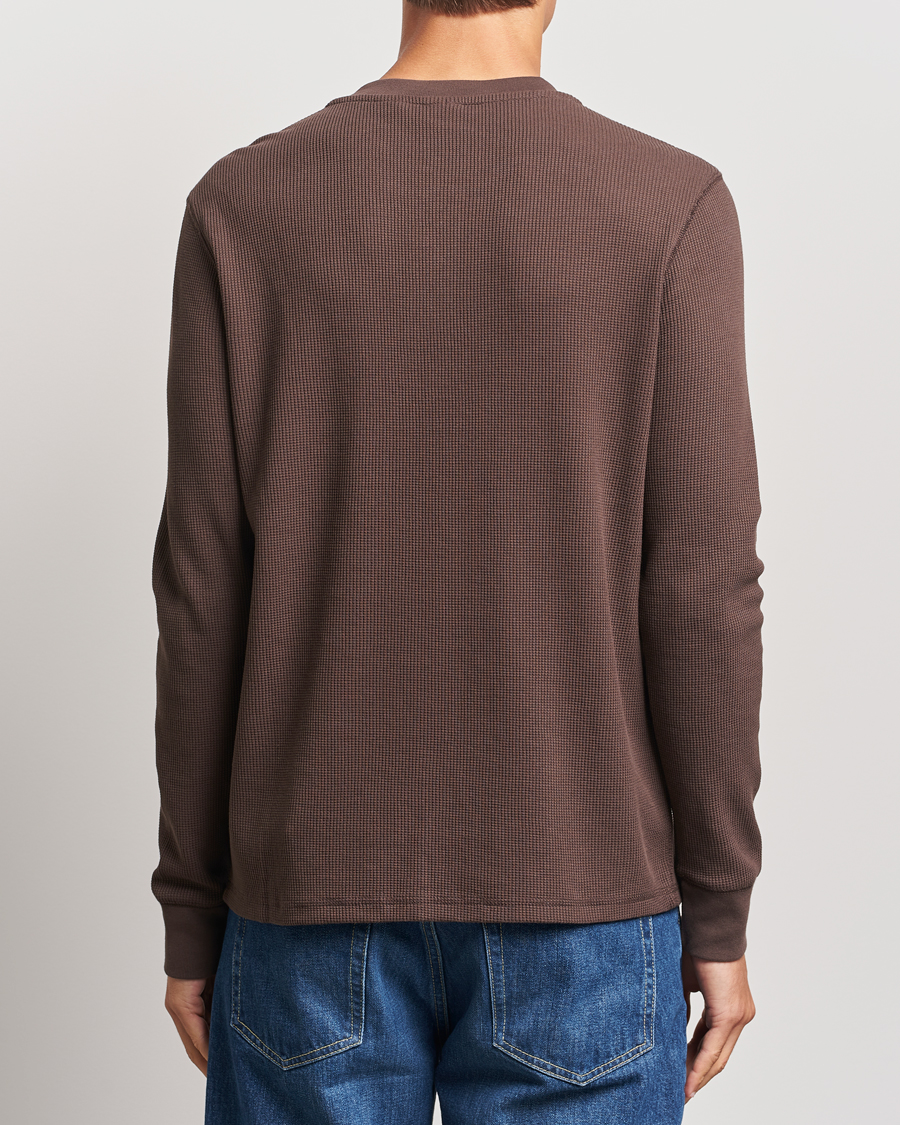 Men | Sweaters & Knitwear | Levi's | Thermal Henley Chocolate Brown
