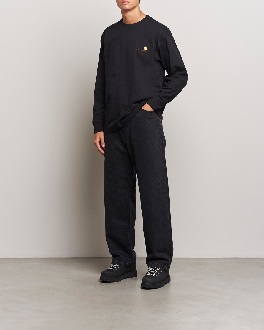 Men | Shirts | Carhartt WIP | Landon Pant Robertson Denim Black Stone Washed