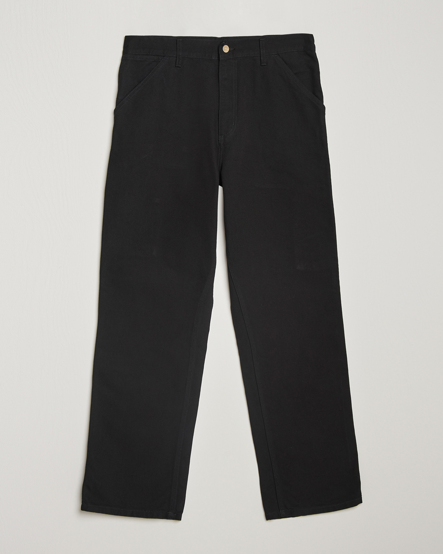 Men | Trousers | Carhartt WIP | Single Knee Pants Dearborn Canvas Black