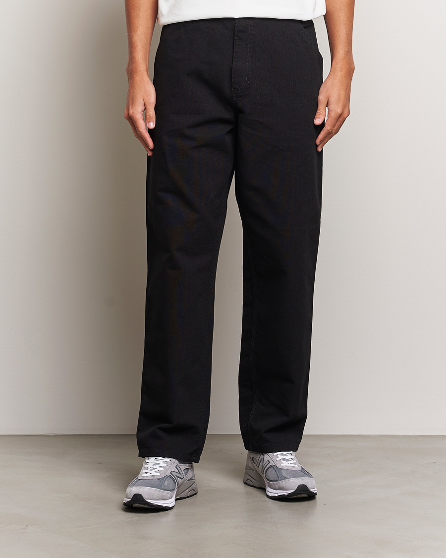 Men | Trousers | Carhartt WIP | Single Knee Pants Dearborn Canvas Black