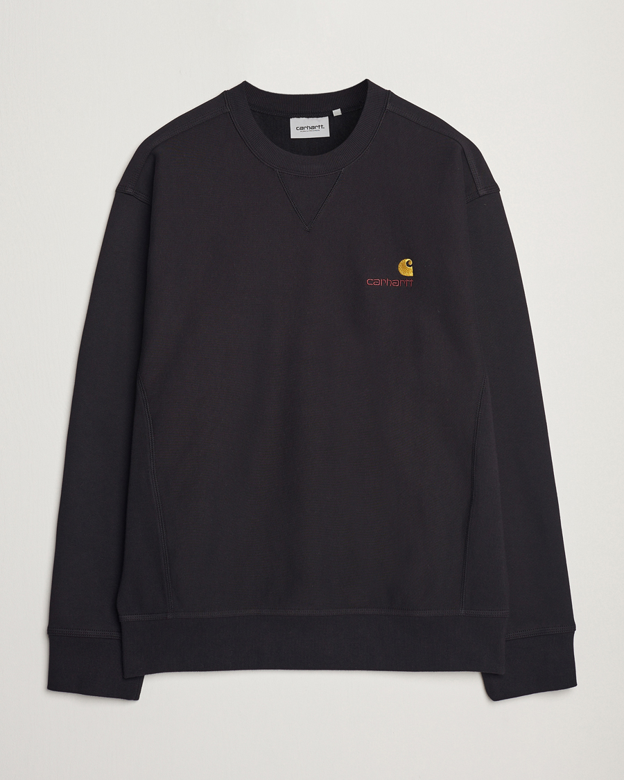Men | Sweaters & Knitwear | Carhartt WIP | American Script Sweatshirt Black