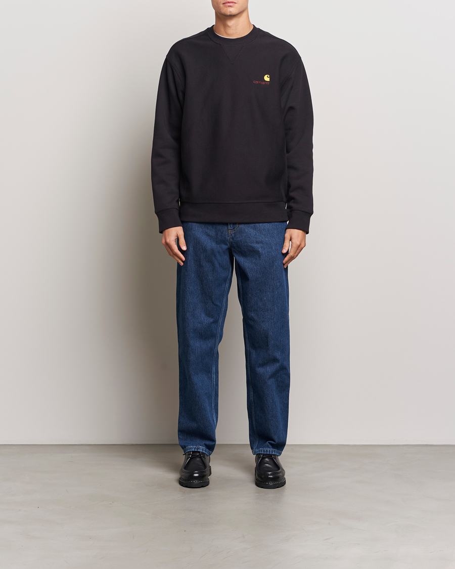 Men | Sweaters & Knitwear | Carhartt WIP | American Script Sweatshirt Black