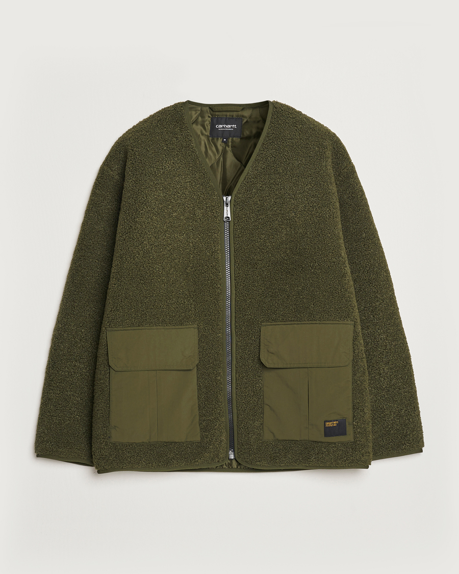 Carhartt WIP Devin Pile Liner Office Green at CareOfCarl.com