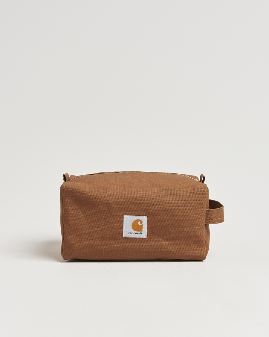 Men | Carhartt WIP Canvas Washbag Hamilton Brown | Carhartt WIP | Canvas Washbag Hamilton Brown