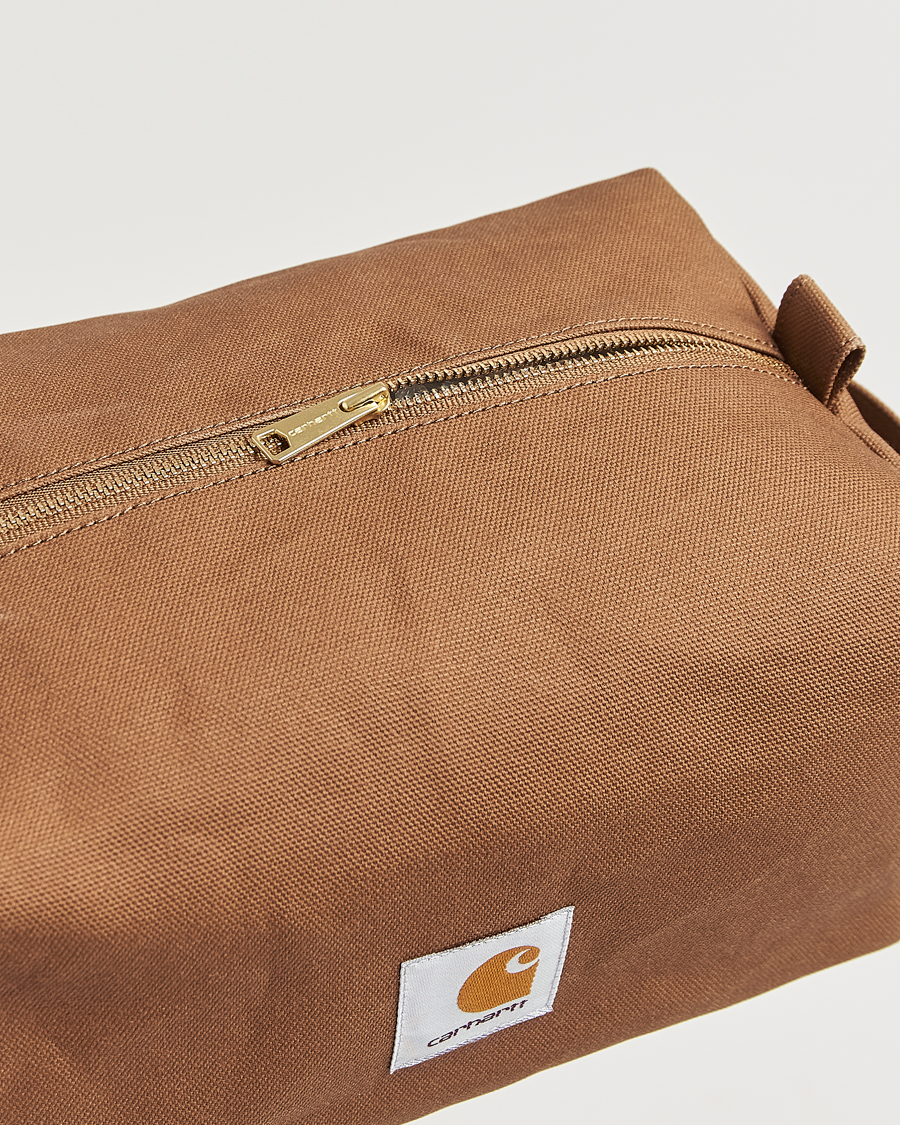 Men | Carhartt WIP Canvas Washbag Hamilton Brown | Carhartt WIP | Canvas Washbag Hamilton Brown