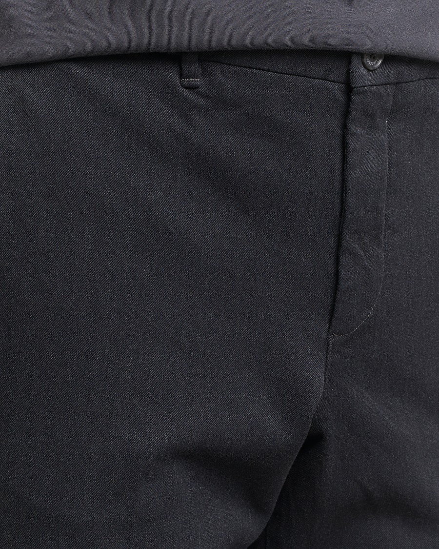 Men | Trousers | J.Lindeberg | Lois Flannel Twill Pants Dark Grey