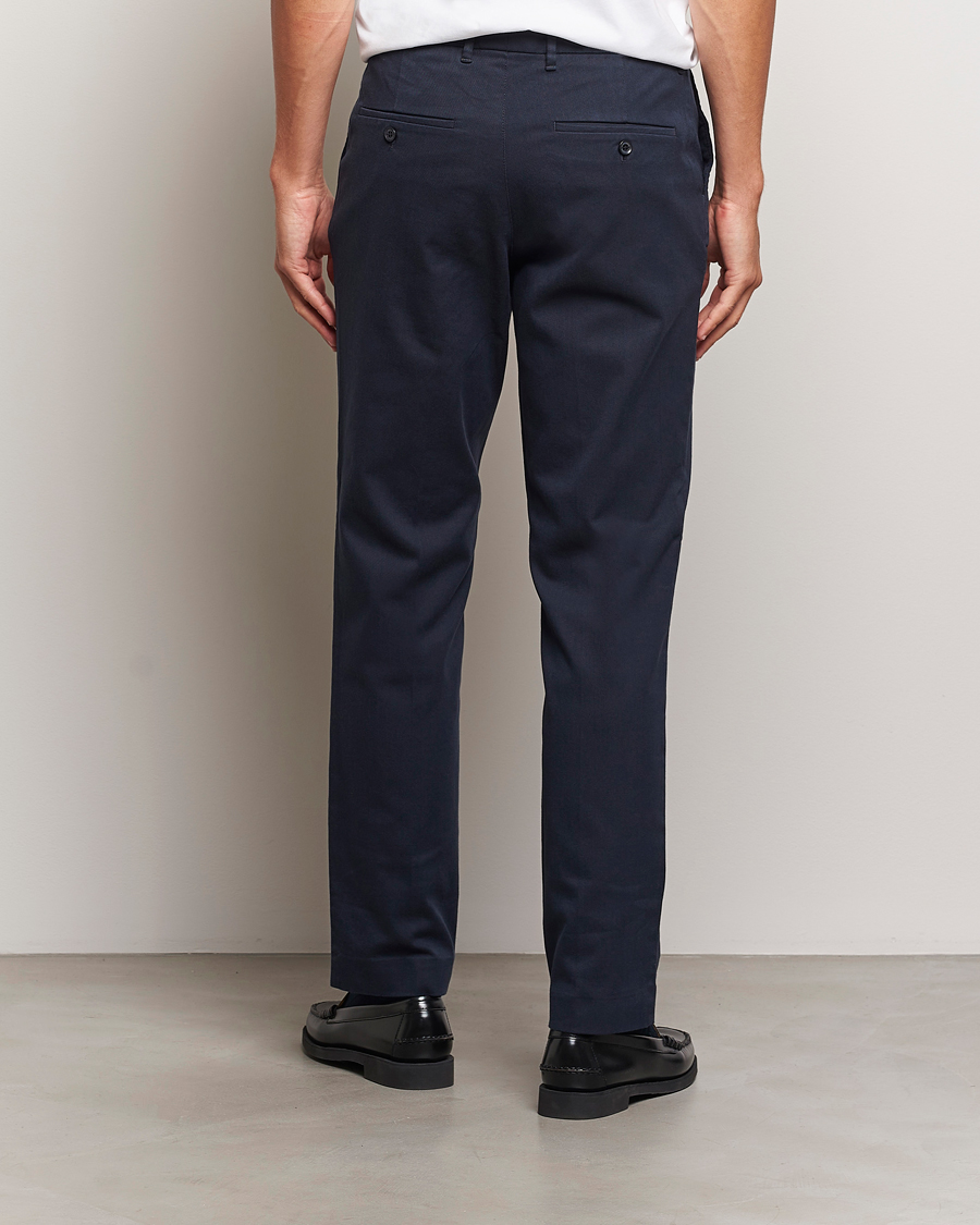 Men | Trousers | J.Lindeberg | Lois Flannel Twill Pants Navy