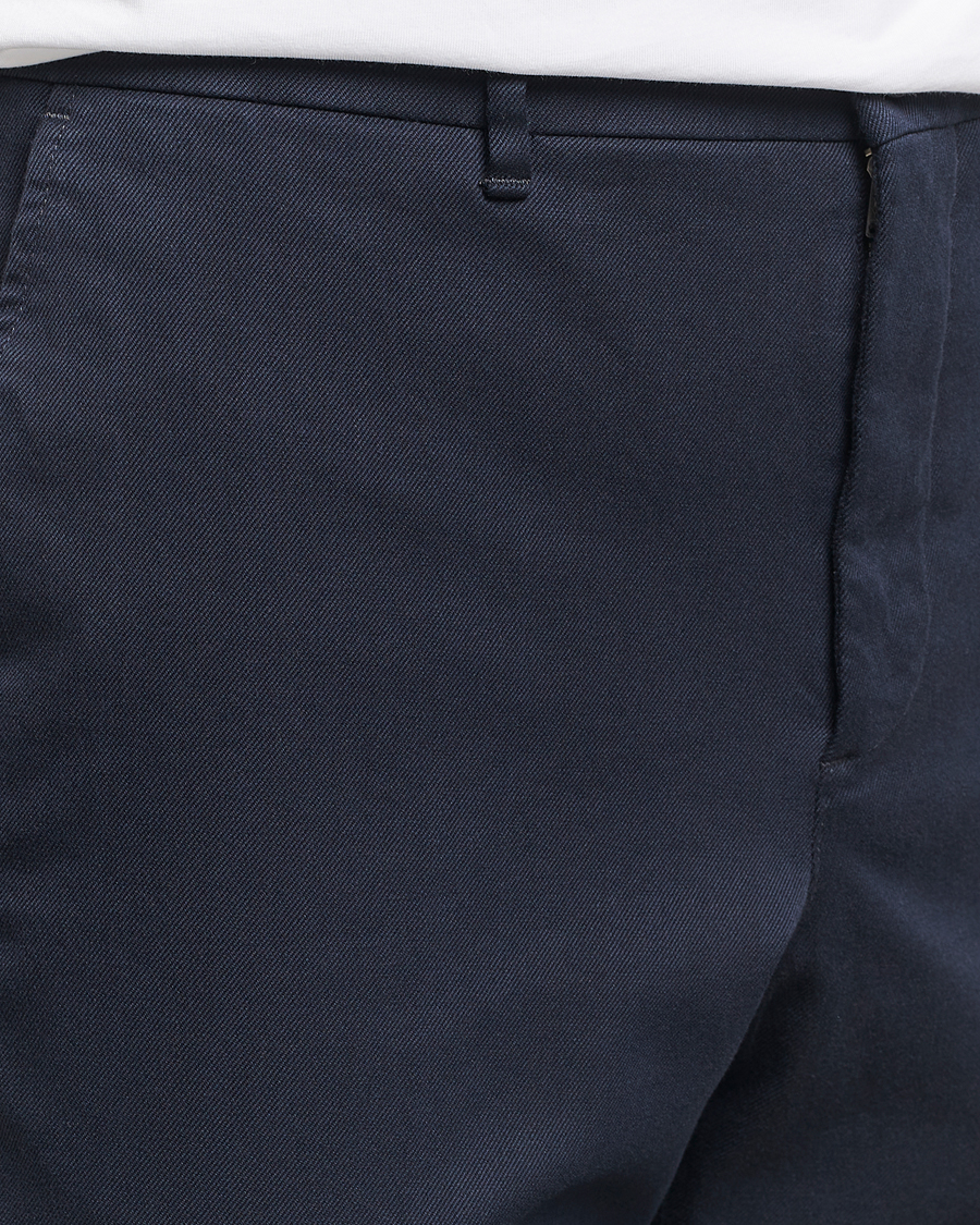 Men | Trousers | J.Lindeberg | Lois Flannel Twill Pants Navy
