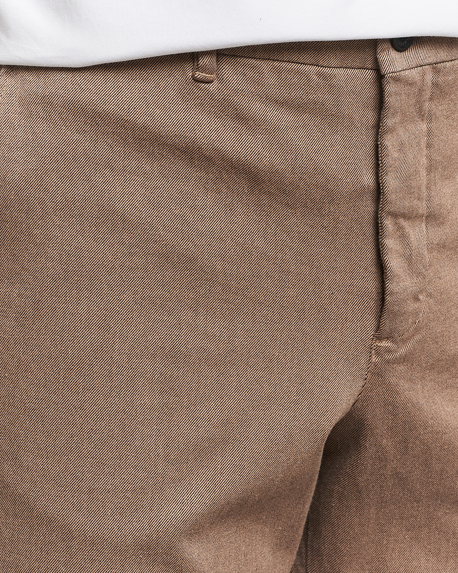 Men | Trousers | J.Lindeberg | Lois Flannel Twill Pants Tiger Brown