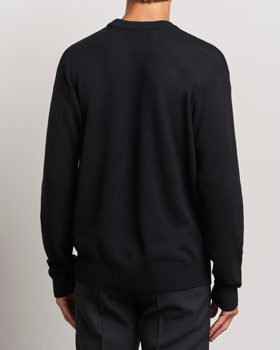 Men | Sweaters & Knitwear | J.Lindeberg | Kino Merino Crew Neck Black