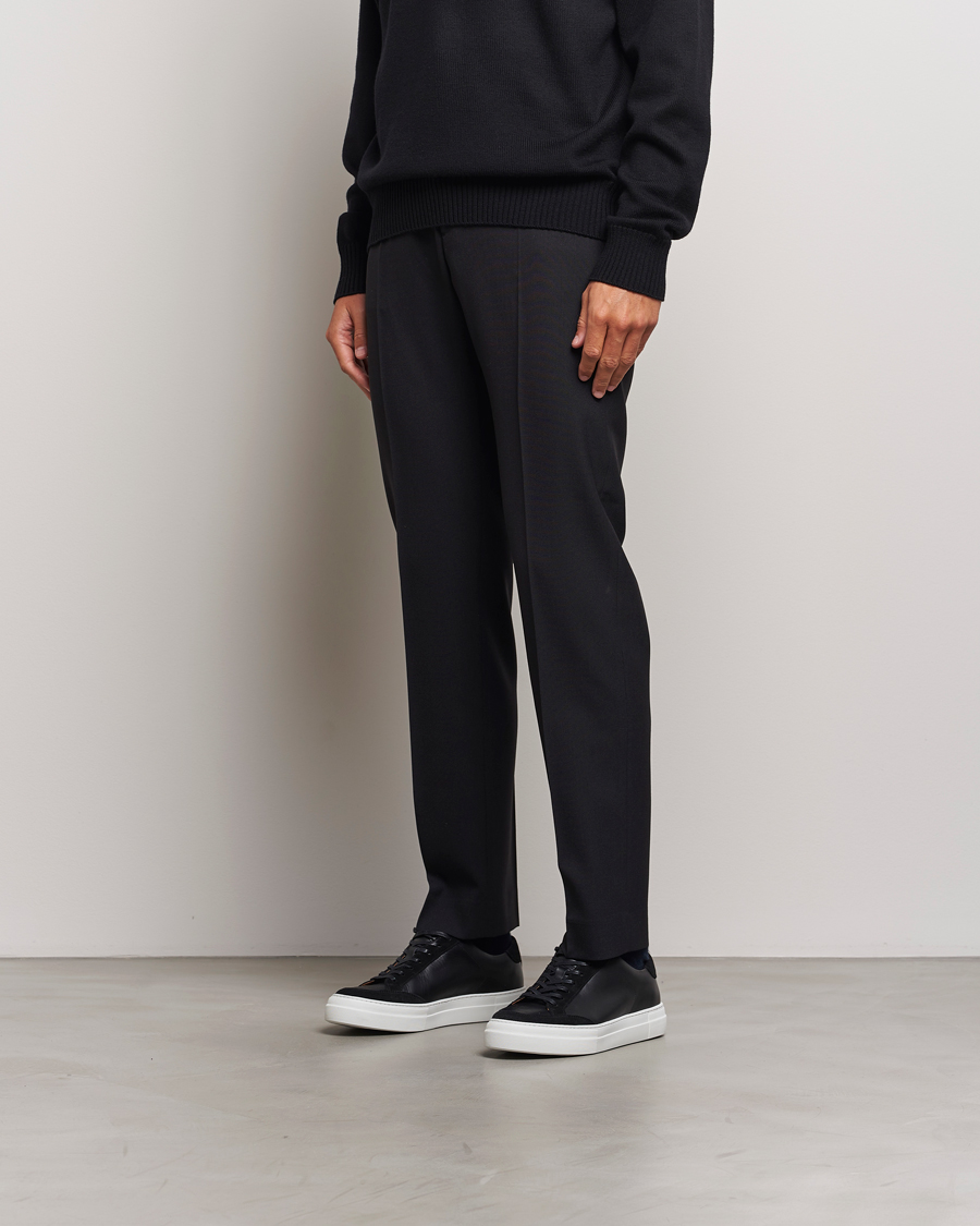 Men | J.Lindeberg Art Signature Leather Sneaker Black | J.Lindeberg | Art Signature Leather Sneaker Black