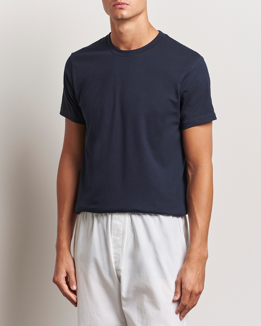 Men | T-Shirts | Bread & Boxers | Crew Neck Regular T-Shirt Dark Navy
