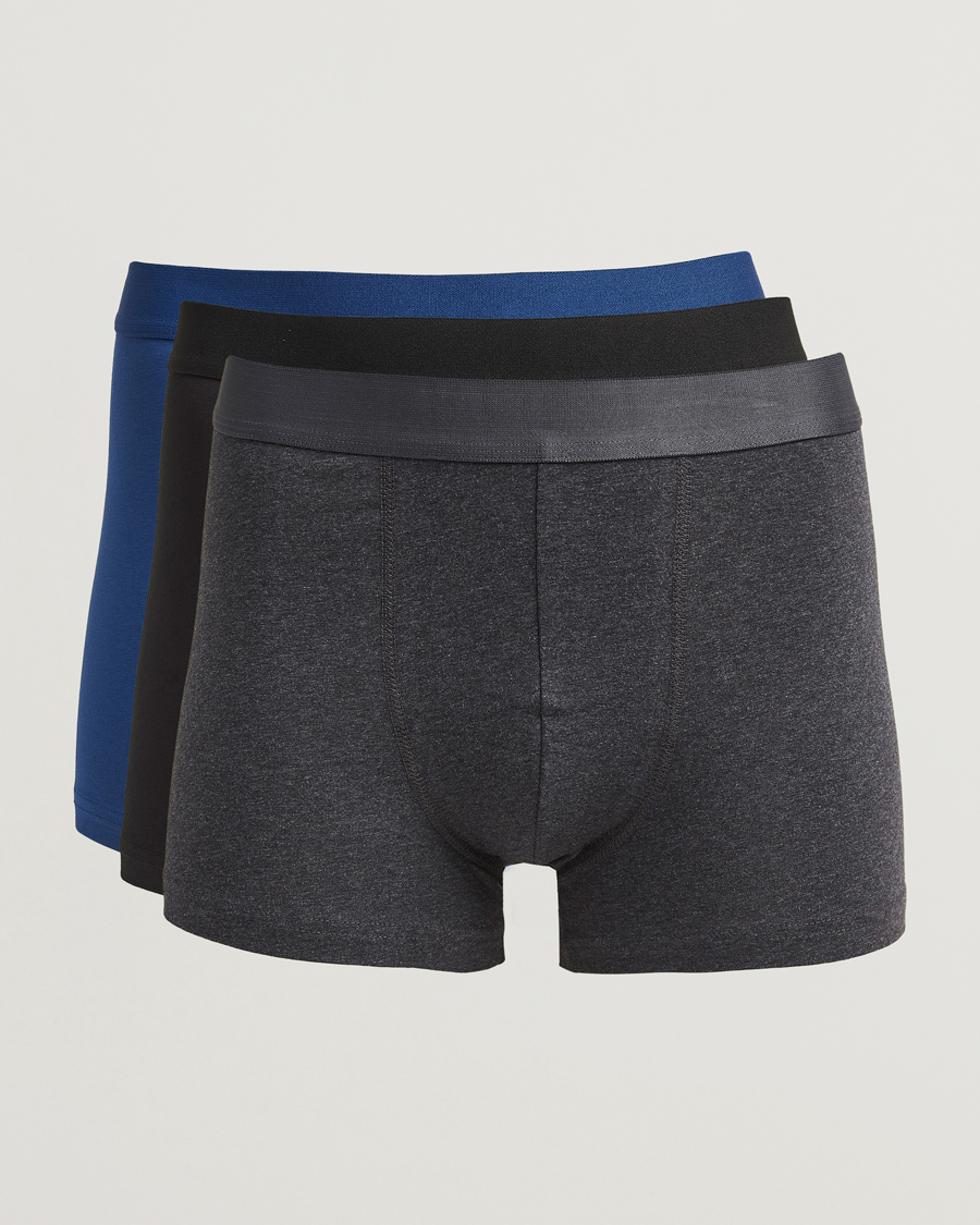 Men | Underwear & Socks | Bread & Boxers | 3-Pack Boxer Brief Ink Blue/Dark Grey/Black