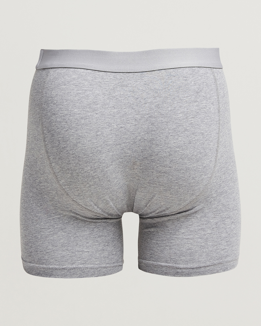 Men | Underwear & Socks | Bread & Boxers | 3-Pack Long Boxer Brief Grey Melange