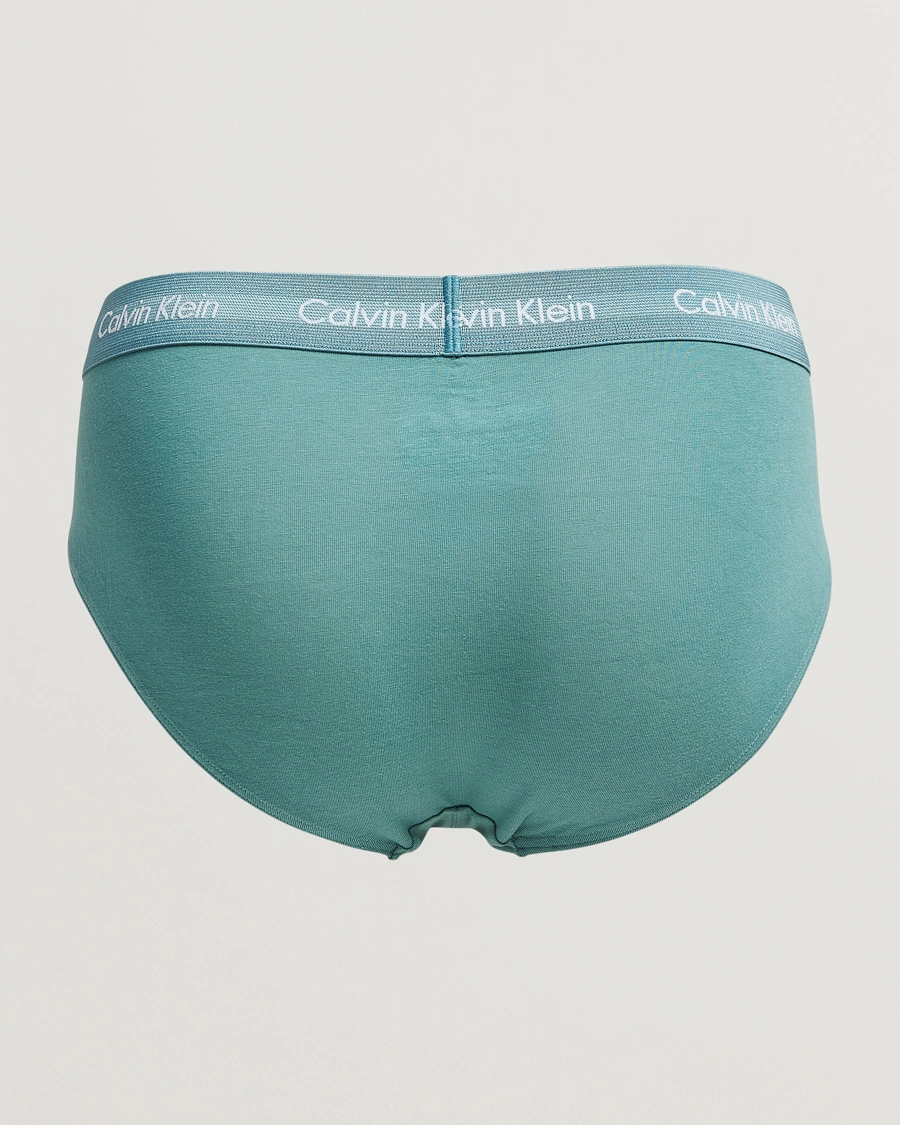 Men | Underwear & Socks | Calvin Klein | Cotton Stretch Hip Breif 3-Pack Black/Grey/Green