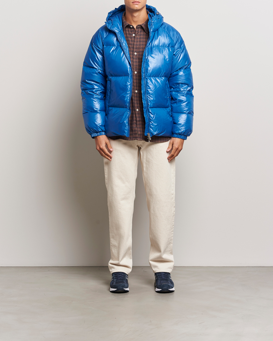 Men | Coats & Jackets | Pyrenex | Sten Hooded Puffer Jacket Adriatic