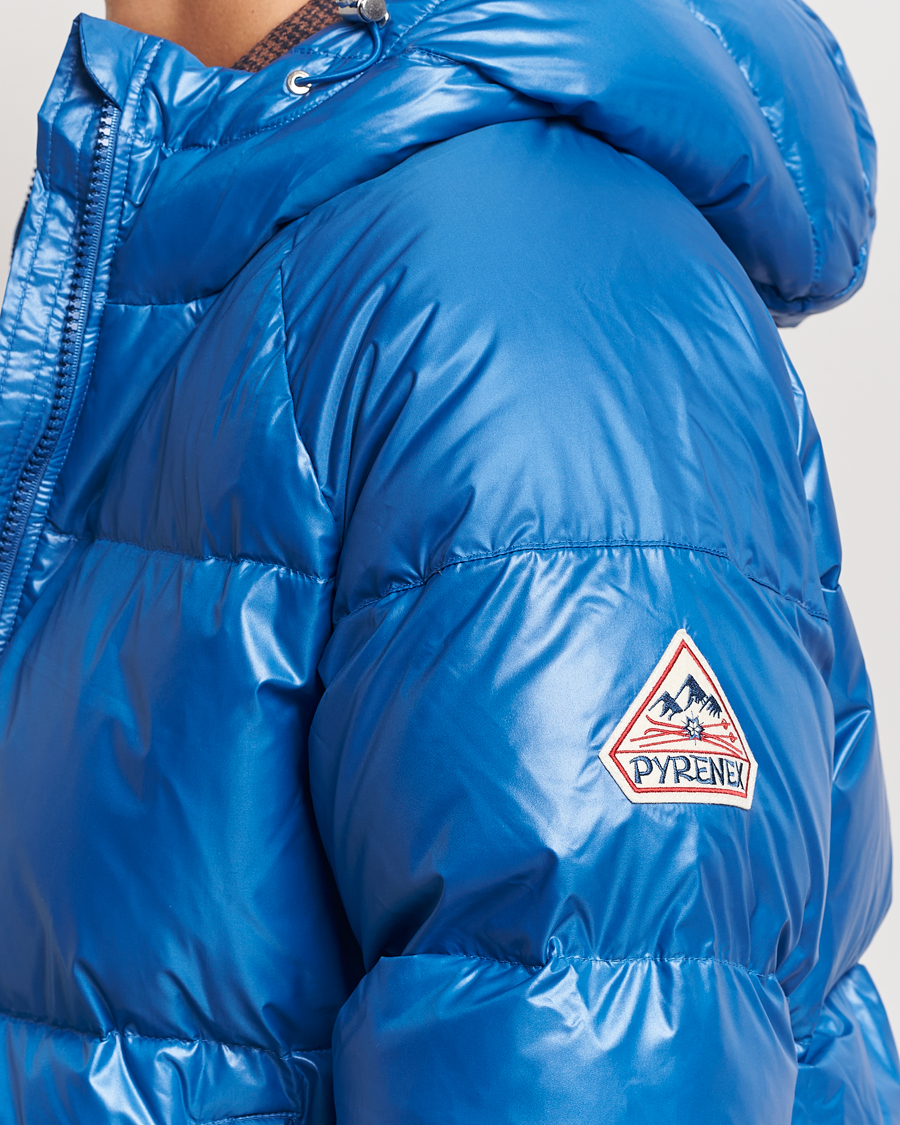 Men | Coats & Jackets | Pyrenex | Sten Hooded Puffer Jacket Adriatic