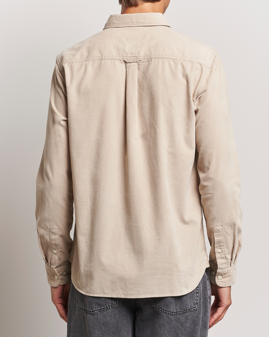 Men | Shirts | KnowledgeCotton Apparel | Regular Fit Corduroy Shirt Beige