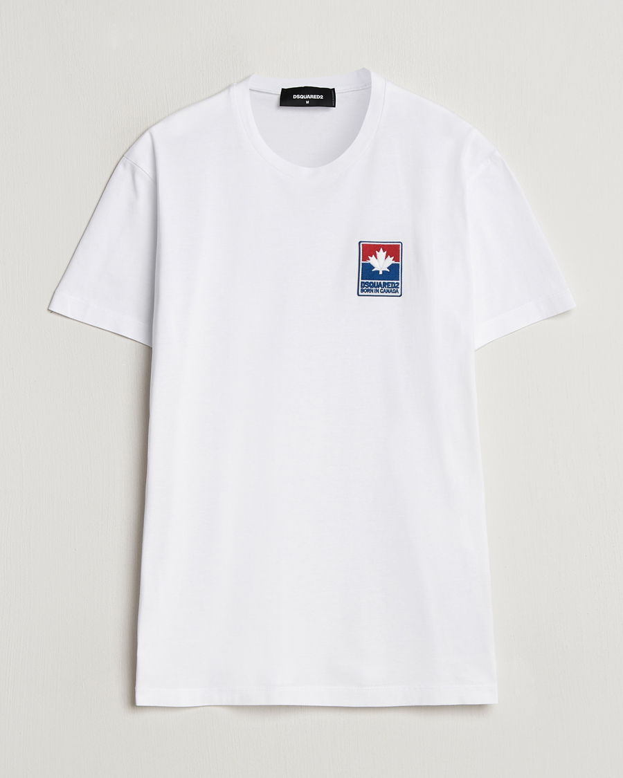 Men | T-Shirts | Dsquared2 | Cool Fit Leaf T-Shirt White