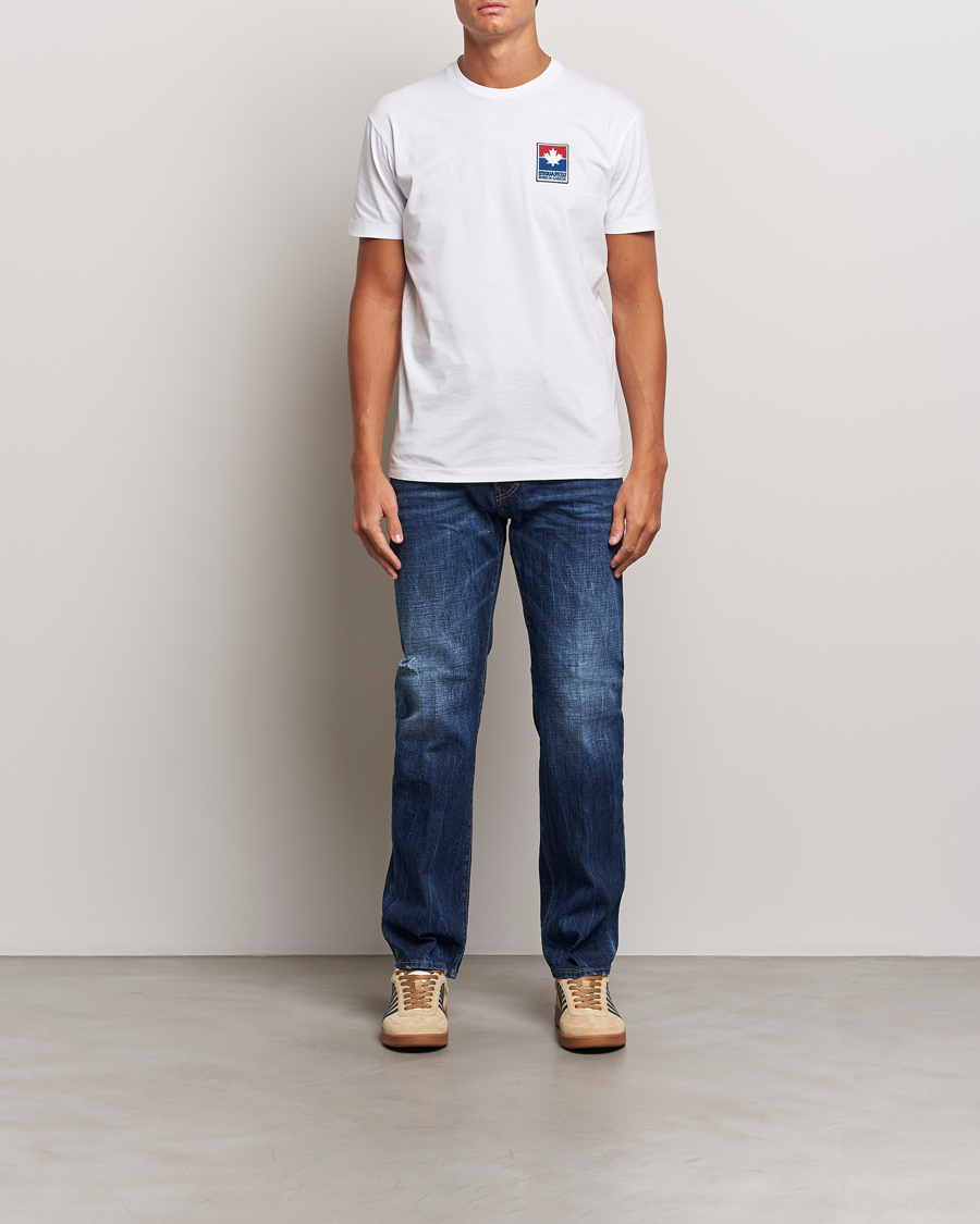 Men | T-Shirts | Dsquared2 | Cool Fit Leaf T-Shirt White