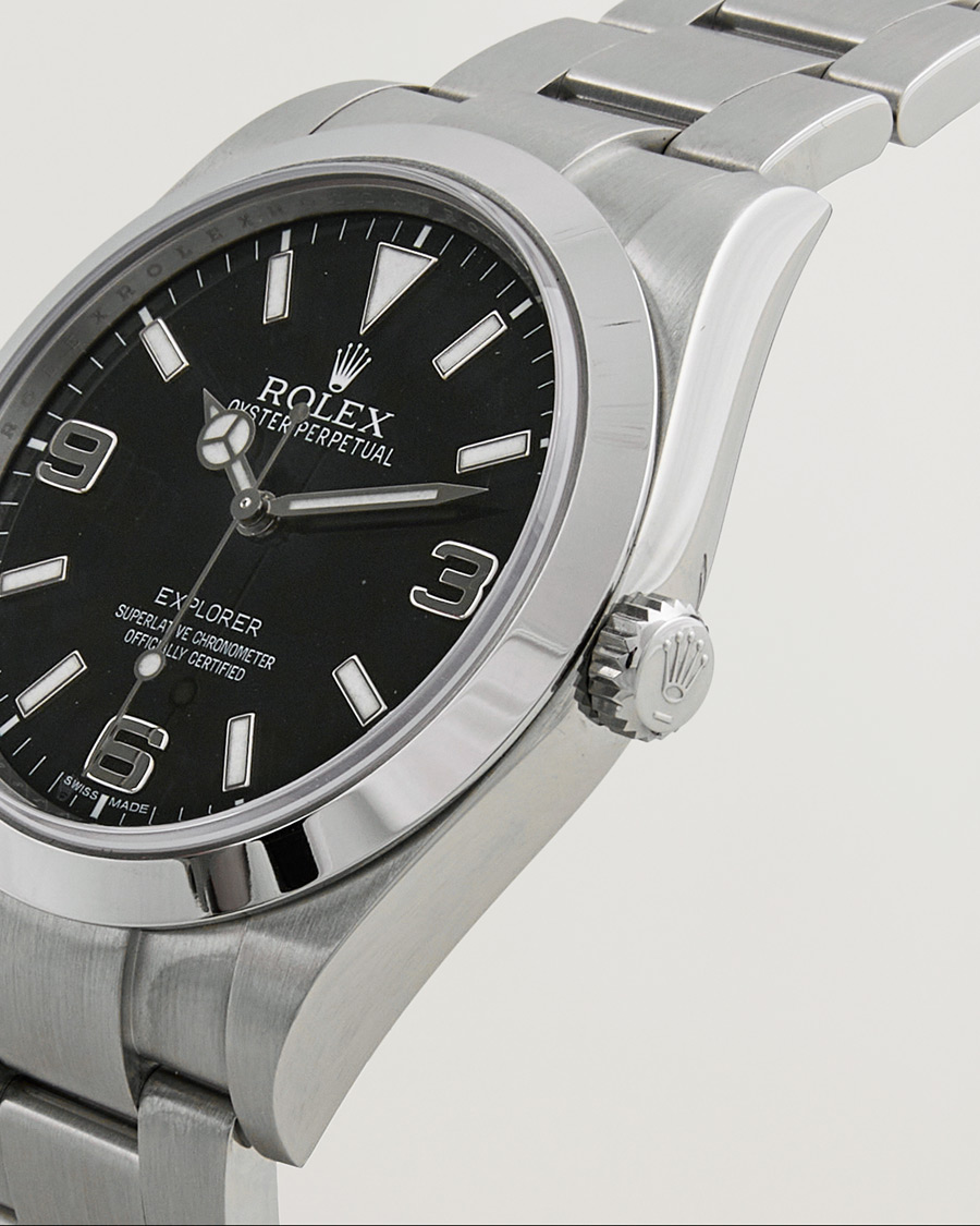 Men | Rolex Pre-Owned Explorer 214270 Silver | Rolex Pre-Owned | Explorer 214270 Silver