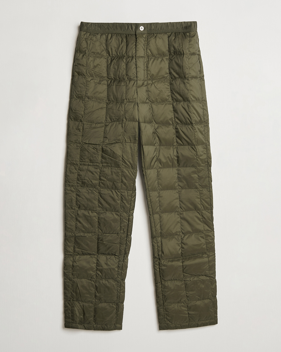 Men | Trousers | TAION | Regular Straight Down Pants Dark Olive