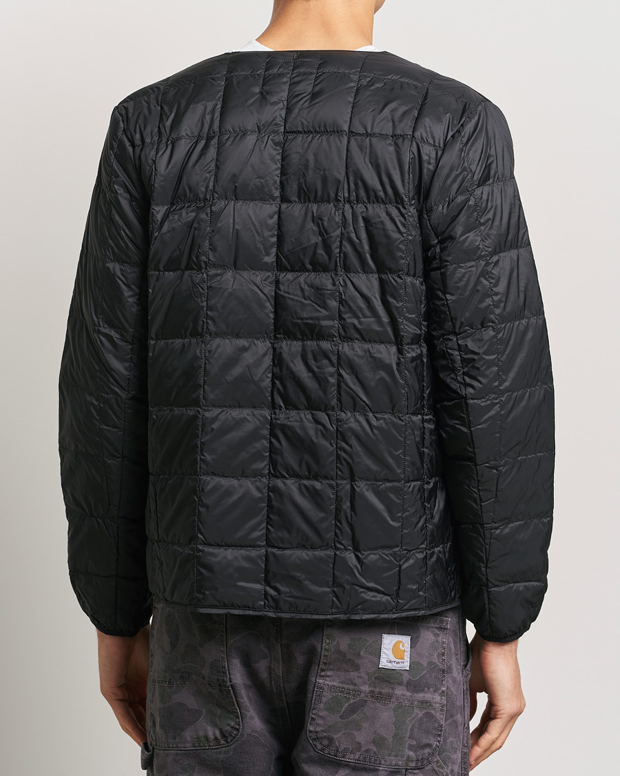 Men | Coats & Jackets | TAION | Crew Neck Button Down Jacket Black