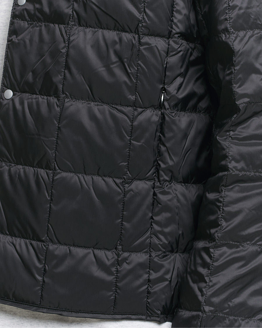 Men | Coats & Jackets | TAION | Crew Neck Button Down Jacket Black