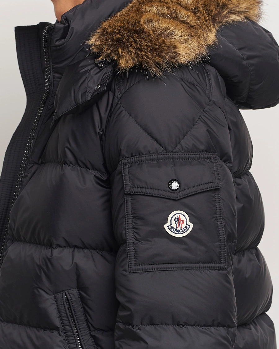 Men | Coats & Jackets | Moncler | Maya Faux Fur Jacket Black