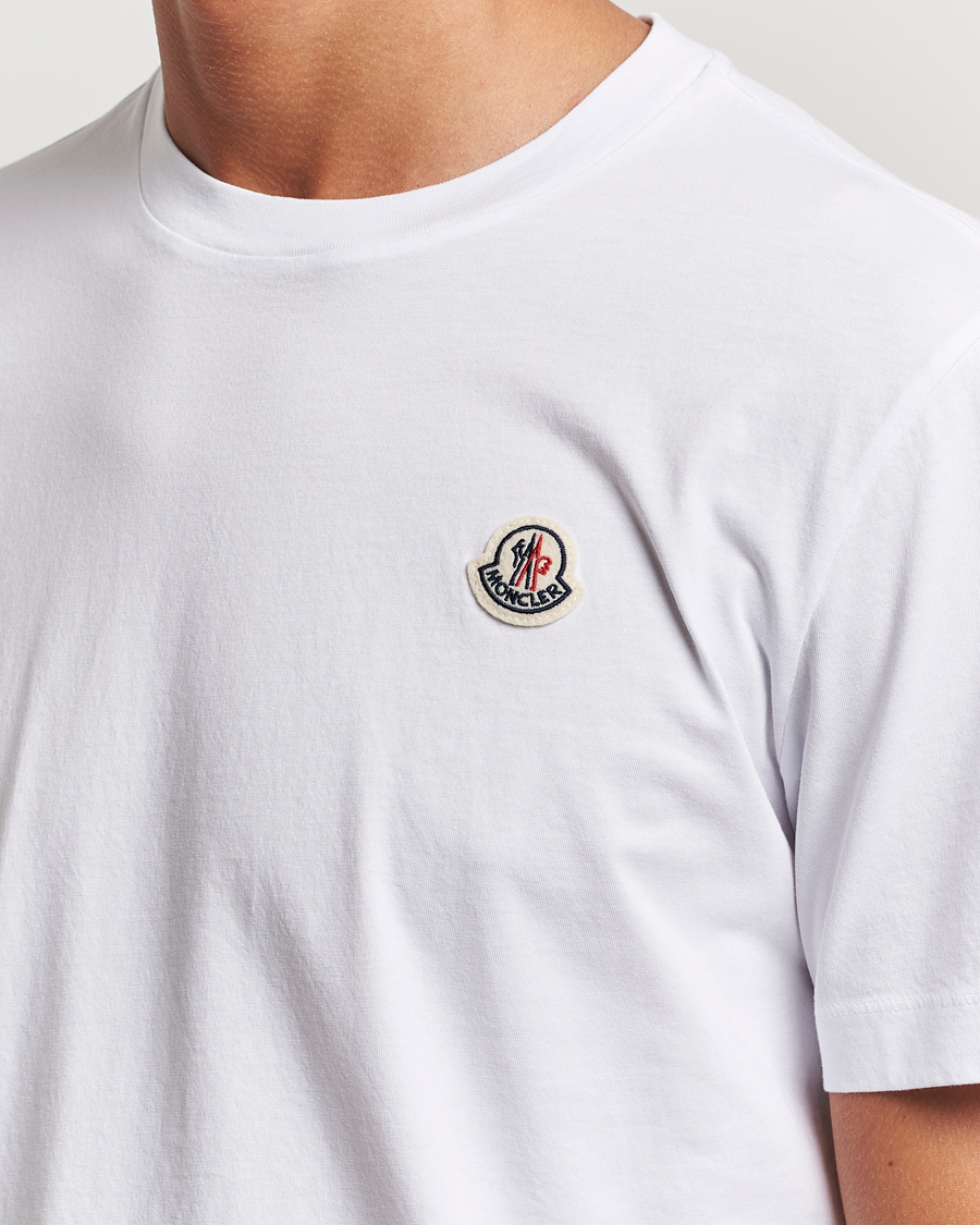 Moncler 3-Pack Logo T-Shirt White/Grey/Black at CareOfCarl.com 
