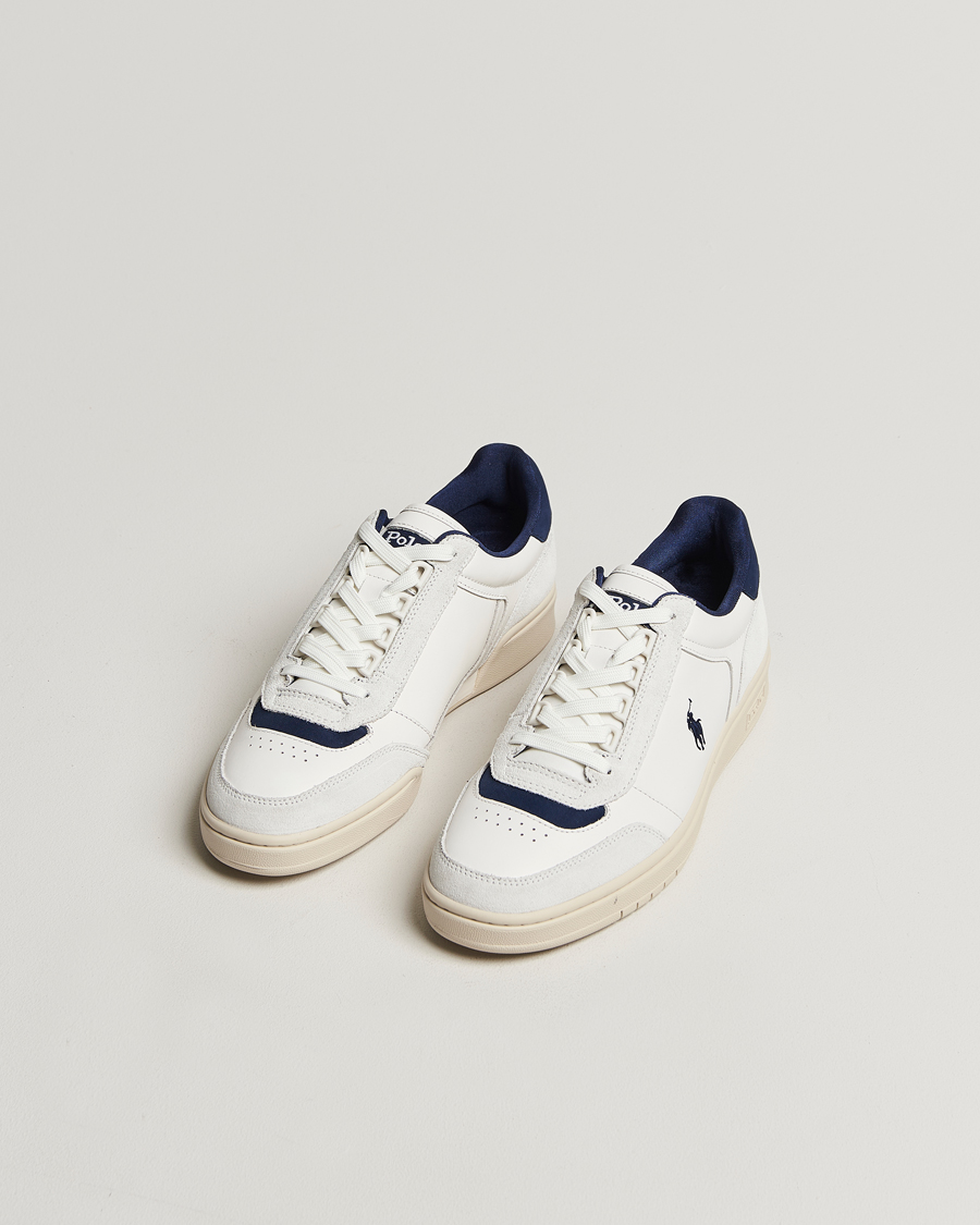 Men | What's new | Polo Ralph Lauren | Polo Court Sneaker Deckwash White/Navy