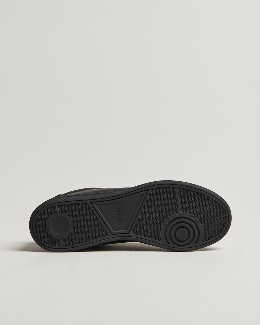 Men | Polo Ralph Lauren Heritage Court II High Sneaker Black/Red | Polo Ralph Lauren | Heritage Court II High Sneaker Black/Red
