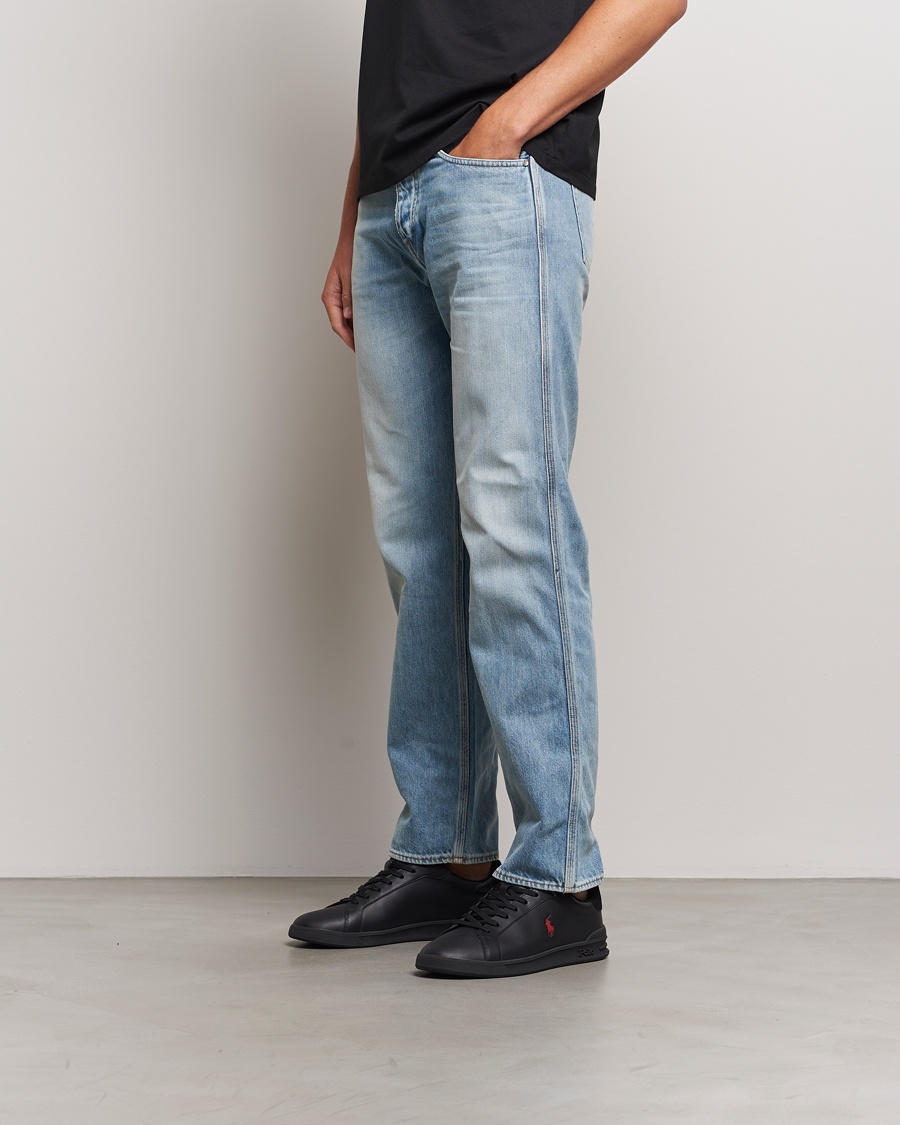 Men | Polo Ralph Lauren Heritage Court II High Sneaker Black/Red | Polo Ralph Lauren | Heritage Court II High Sneaker Black/Red