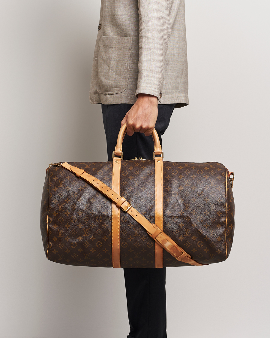 Men | Louis Vuitton Pre-Owned Keepall Bandoulière 55 Monogram | Louis Vuitton Pre-Owned | Keepall Bandoulière 55 Monogram