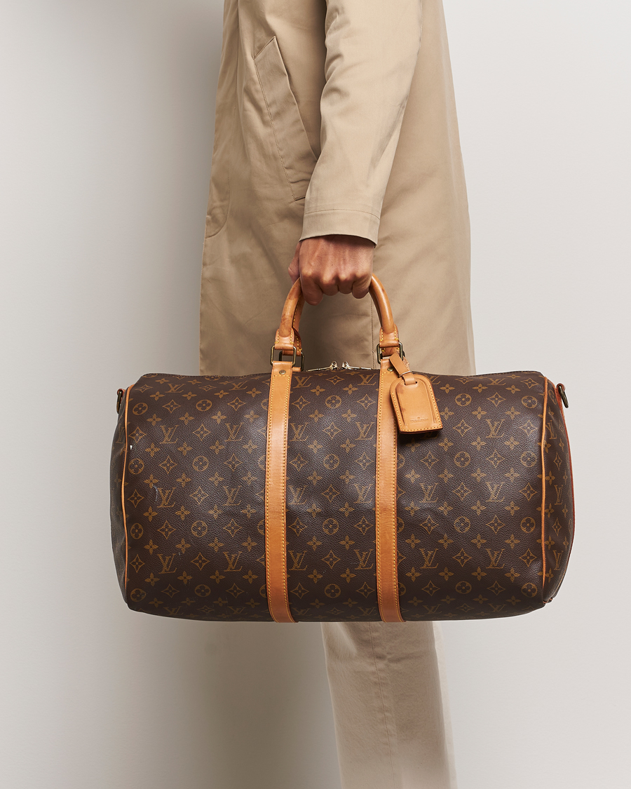 Men | Louis Vuitton Pre-Owned Keepall Bandoulière 50 Bag Monogram | Louis Vuitton Pre-Owned | Keepall Bandoulière 50 Bag Monogram