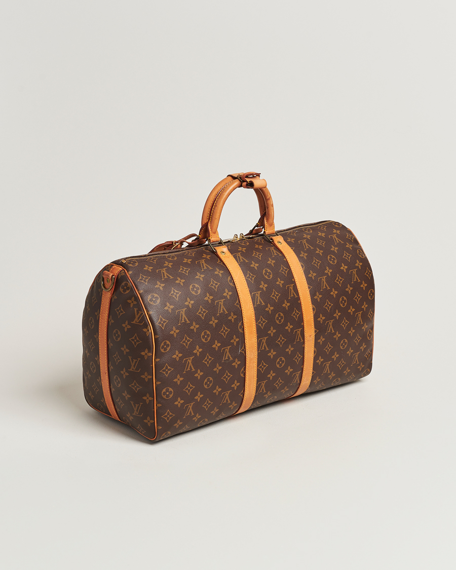 Men | Louis Vuitton Pre-Owned Keepall Bandoulière 50 Bag Monogram | Louis Vuitton Pre-Owned | Keepall Bandoulière 50 Bag Monogram