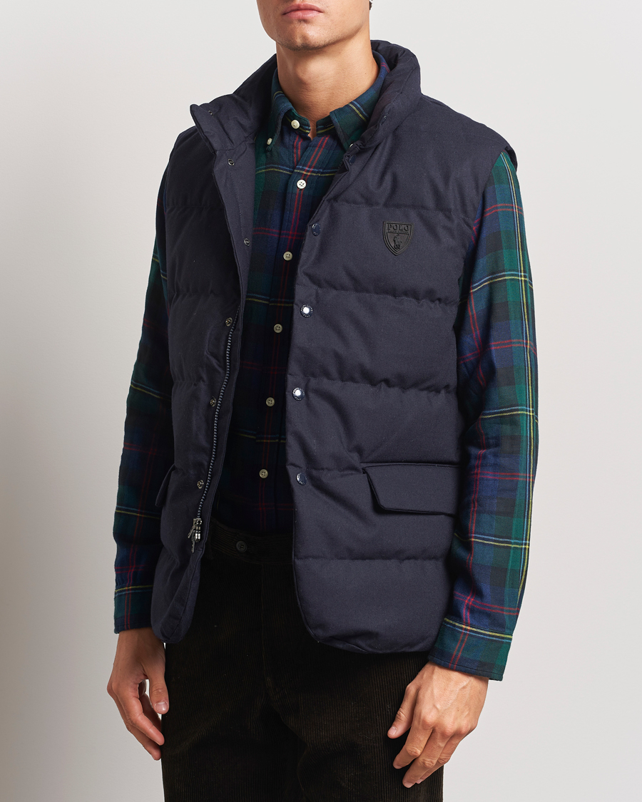 Men | Coats & Jackets | Polo Ralph Lauren | Dunn Wool Vest Collection Navy