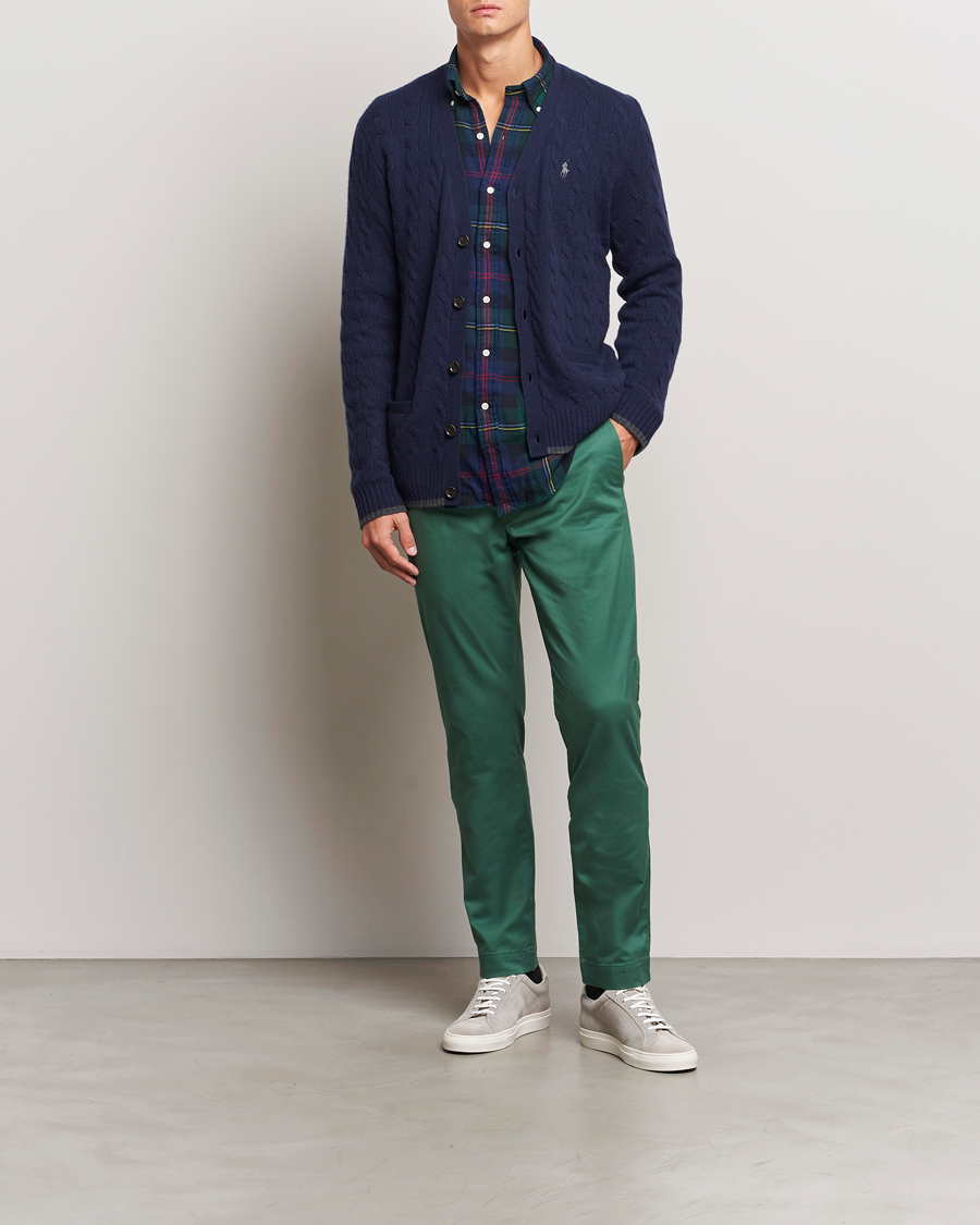 Men | Trousers | Polo Ralph Lauren | Slim Fit Stretch Chinos Washed Forest