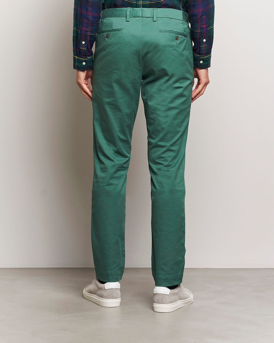 Men | Trousers | Polo Ralph Lauren | Slim Fit Stretch Chinos Washed Forest