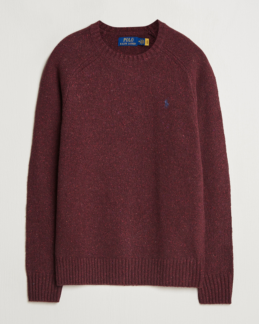 Men | Sweaters & Knitwear | Polo Ralph Lauren | Donegal Sweater Aged Wine
