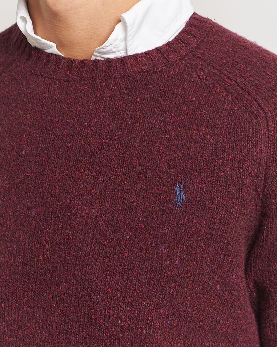 Men | Sweaters & Knitwear | Polo Ralph Lauren | Donegal Sweater Aged Wine