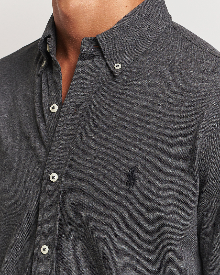 Men | Shirts | Polo Ralph Lauren | Featherweight Mesh Shirt Windsor Heather